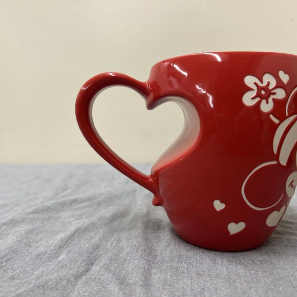 NEW Disney Valentine Mickey and Minnie Heart Love Coffee Tea Mug FS BnftsCharity - Picture 9 of 9